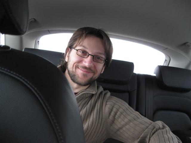 Claudius bei der Anfahrt im Q5